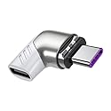 HIEbee Magnetic USB C Adapter,Right Angle Magnetic USB C to USB Type C Connector with PD 120W Fast Charge&480Mbps Data Transfer Compatible…