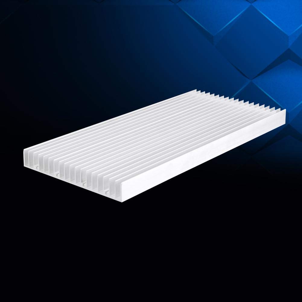Large Aluminum Heatsink,Aluminum Heat Sink 300 * 140 * 20mm / 11.81 * 5.51 * 0.78" Big Heatsink Very Large Heat Sinks 30014020MM Heat Sinks Cooling 19