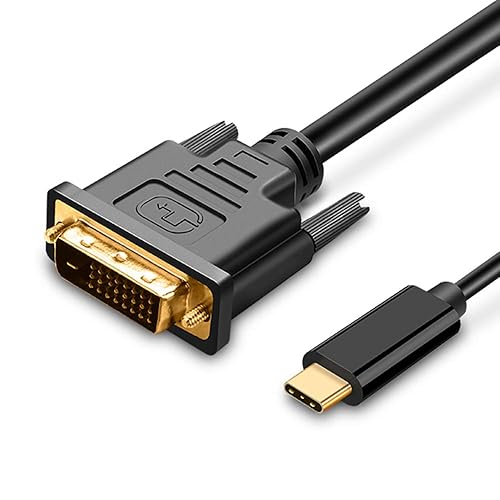 UPGROW USB C to DVI Cable 4K@30Hz 4FT USB Type-C to DVI Male Support iPhone 16 Pro/Max, MacBook Pro/Air 2025, iPad Pro, iMac, S23, XPS 17, Surface