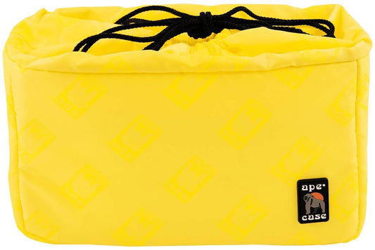 Ape Case Cubeze (ACQB 39) Flexible Padded Storage Bag; Removable & Adjustable Padded Inserts; Drawstring Closure; Hi-Vis Yellow Interior; Exterior