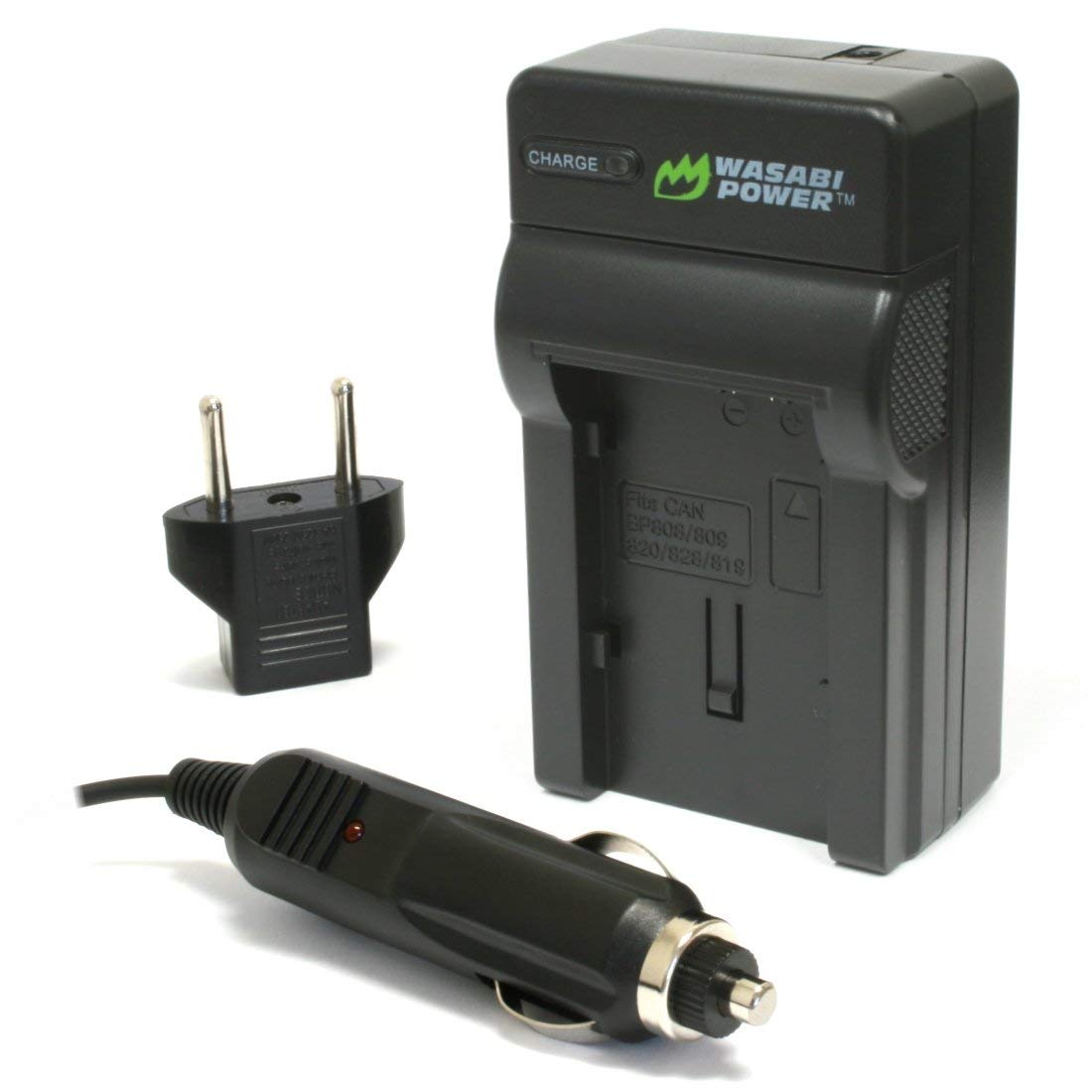 Wasabi Power BP-807, BP-808, BP-809, BP-819, BP-820, BP-827, BP-828 Battery Charger for Canon FS21, FS22, FS31, FS40, FS200, FS300, FS400, VIXIA HF