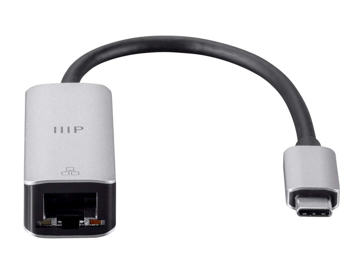 Monoprice USB-C Gigabit Adapter - Speeds up to 1000Mbps, Aluminum Body, Compact, Plug-n-Play, Compatible with Windows and MacOS - Consul Series
