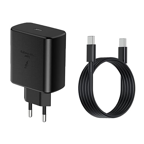 45W European Super Fast Charger Europe Travel Plug Adapter for Samsung Galaxy S26 S25 S24 S23 S22 Ultra Plus MacBook iPad Pro EU Power USB Type C Wall