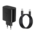 45W European Super Fast Charger Europe Travel Plug Adapter for Samsung Galaxy S26 S25 S24 S23 S22 Ultra Plus MacBook iPad Pro EU Power USB Type C Wall