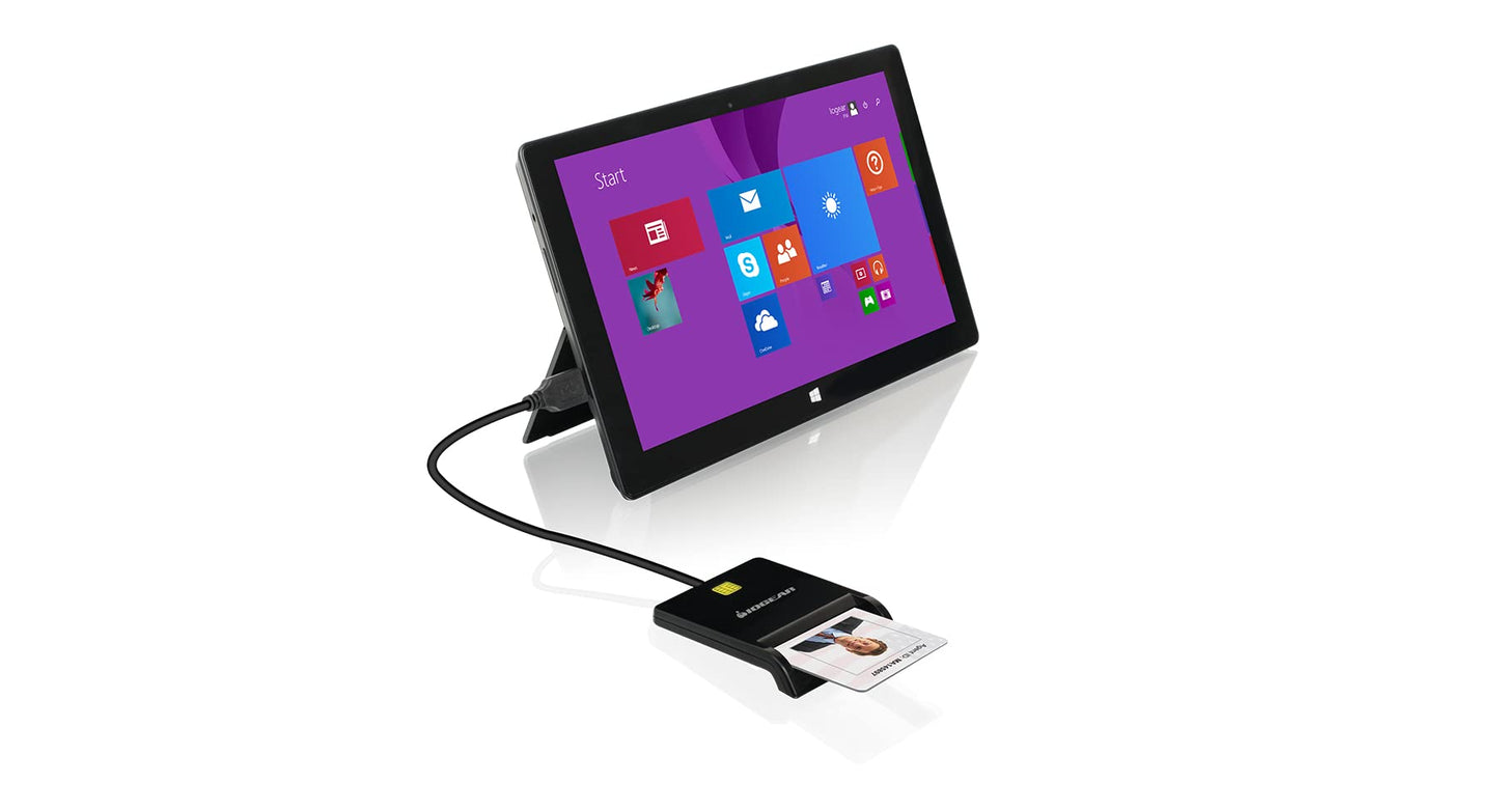 IOGEAR USB Common Access Card (CAC) Reader - EMV Level 1/ 4.1 Compliant - PC/SC version 1.0/2.0 - Class A, B, and C (5V / 3V / 1.8V) - T0, T1 Protocol