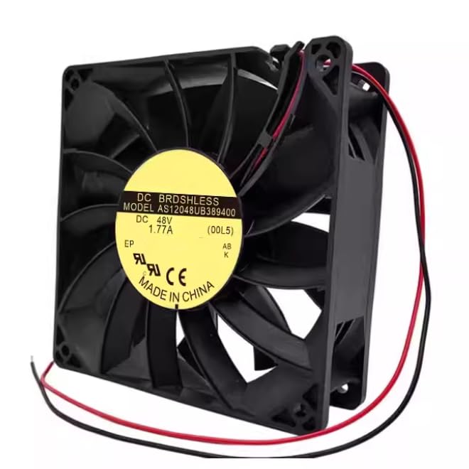 AS12048UB389400 DC 48V 1.77A 120x120x38mm 2-Wire Cooling Fan