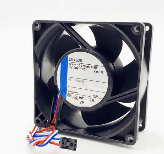 3214J/2N DC 24V 270mA 6.5W 92x92x38mm 3-Wire Inverter Fan