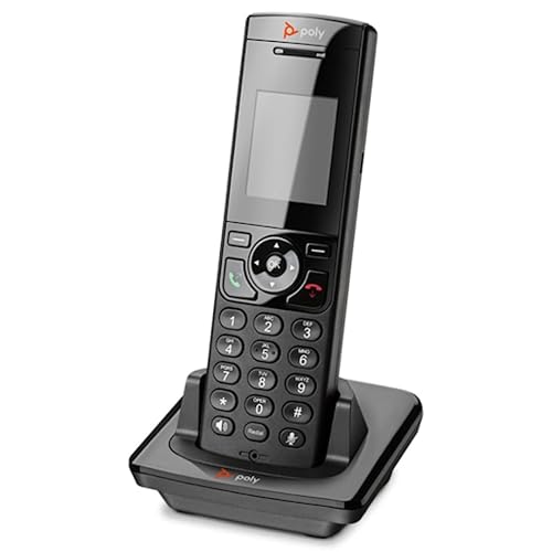 Poly VVX D230 DECT Phone Handset and Charging Cradle with Power Supply - Cordless - DECT - 8 x Total Phone Lines - 2" Screen Size - Audio - Headset