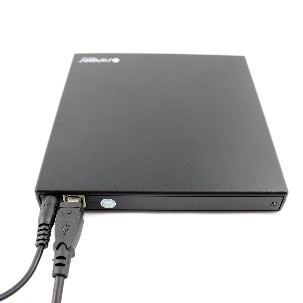 SANOXY Portable USB 2.0 Slim External DVD ROM CD-RW Combo Drive Writer with Read and Write Function (Black)