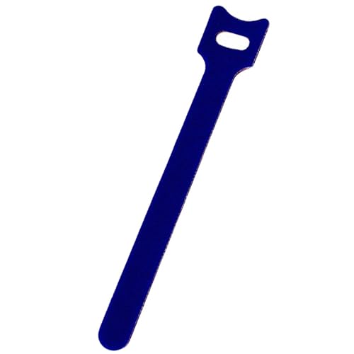 NavePoint 6 Inch Hook and Loop Reusable Strap Cable Cord Wire Ties 100 Pack Blue
