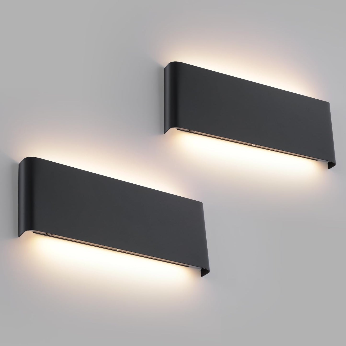 Mille Luckiole 11 Inch Hallway LED Wall Light,5-in-1 CCT 3000K/3500K4000K/5000K/6500K Selectable,Modern LED Sconce Wall for Stairwell,Bedroom,and