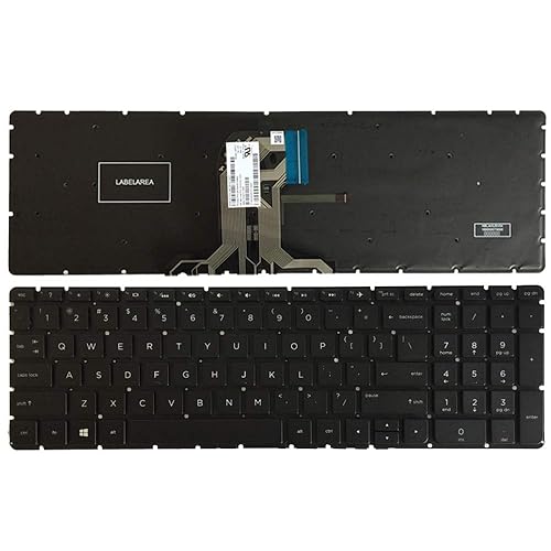 New Laptop Replacement Keyboard Fit HP Pavilion 17-X000 17-X051NR 17-X061NR 17-X087NR 17-X027CL 17-X037CL 17-X100DX 17-X001DS US Layout with Backlight