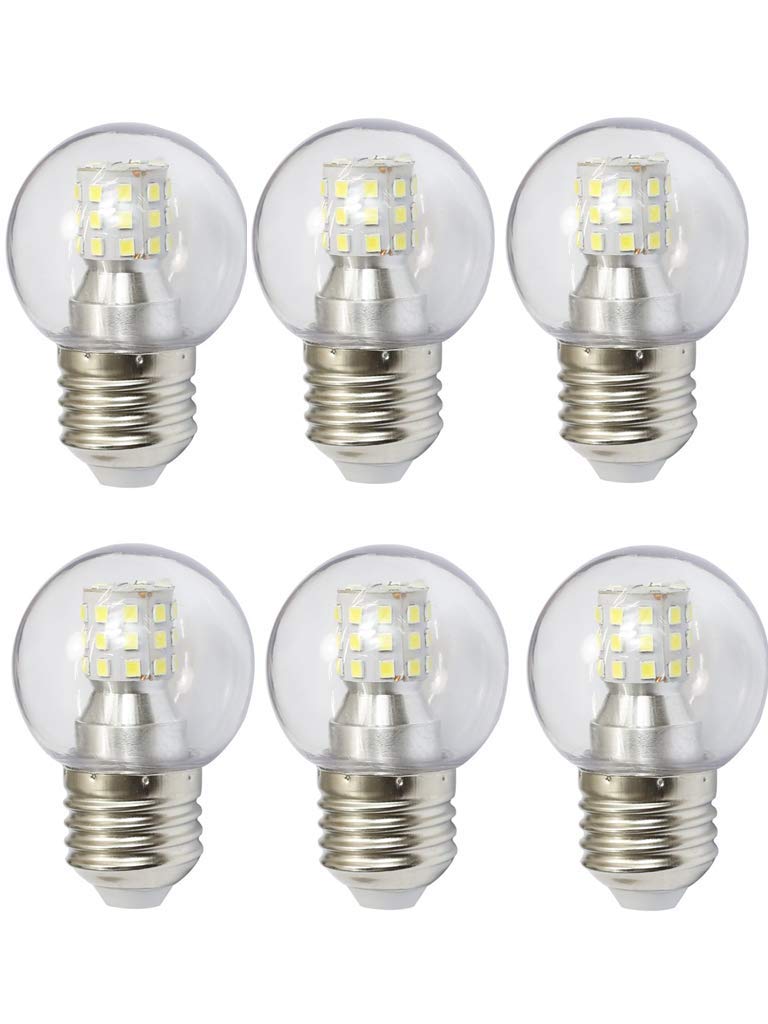 A15 LED Bulb G45 7W Mini Globe LED Bulb LED Candelabra Bulb for Ceiling Fan Decorative Lights, E26/E27 Medium Base,7W(60W Equivalent),AC85-265V,Not