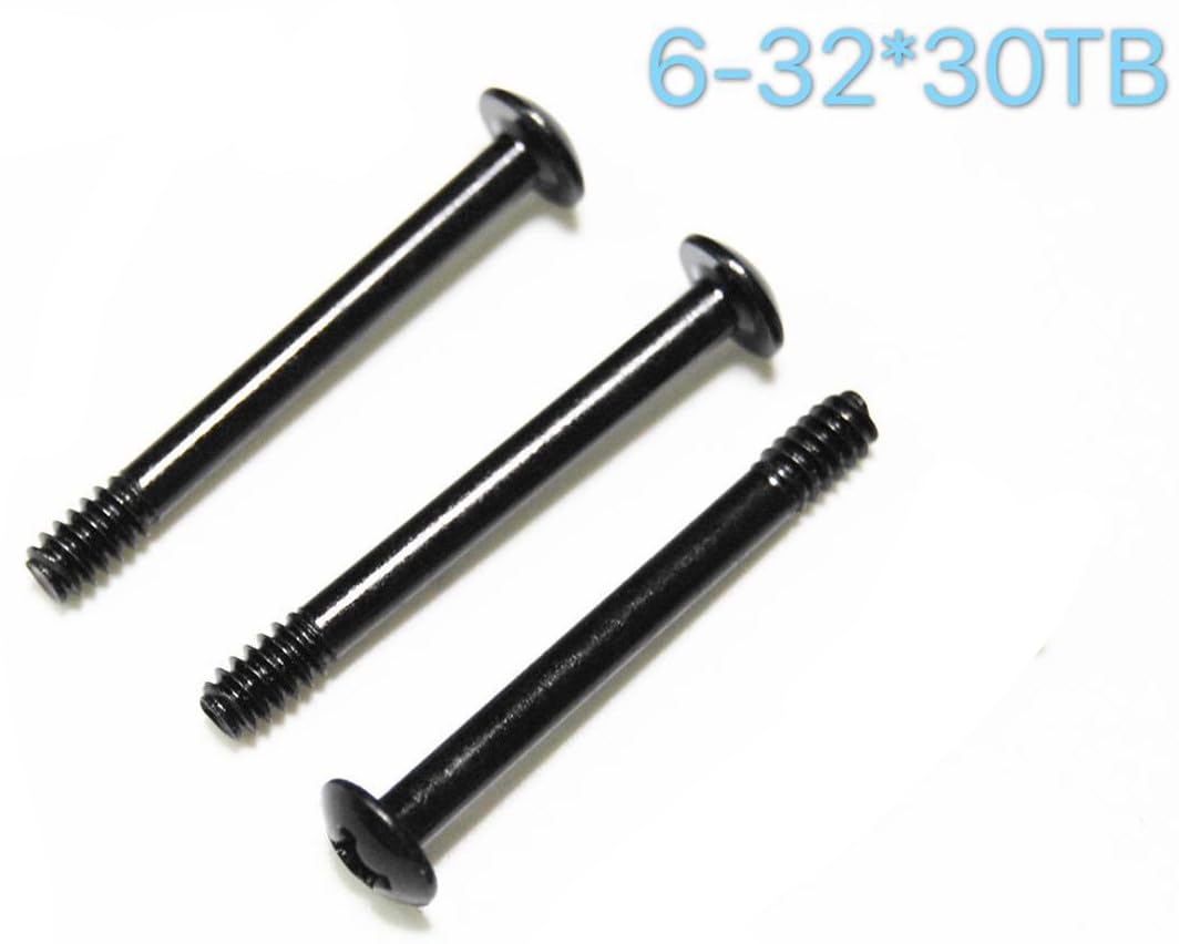 70pcs Fan Mounting Screw Radiator Water-Cooled Exhaust Fixing Black Long Screw(32x30mm)