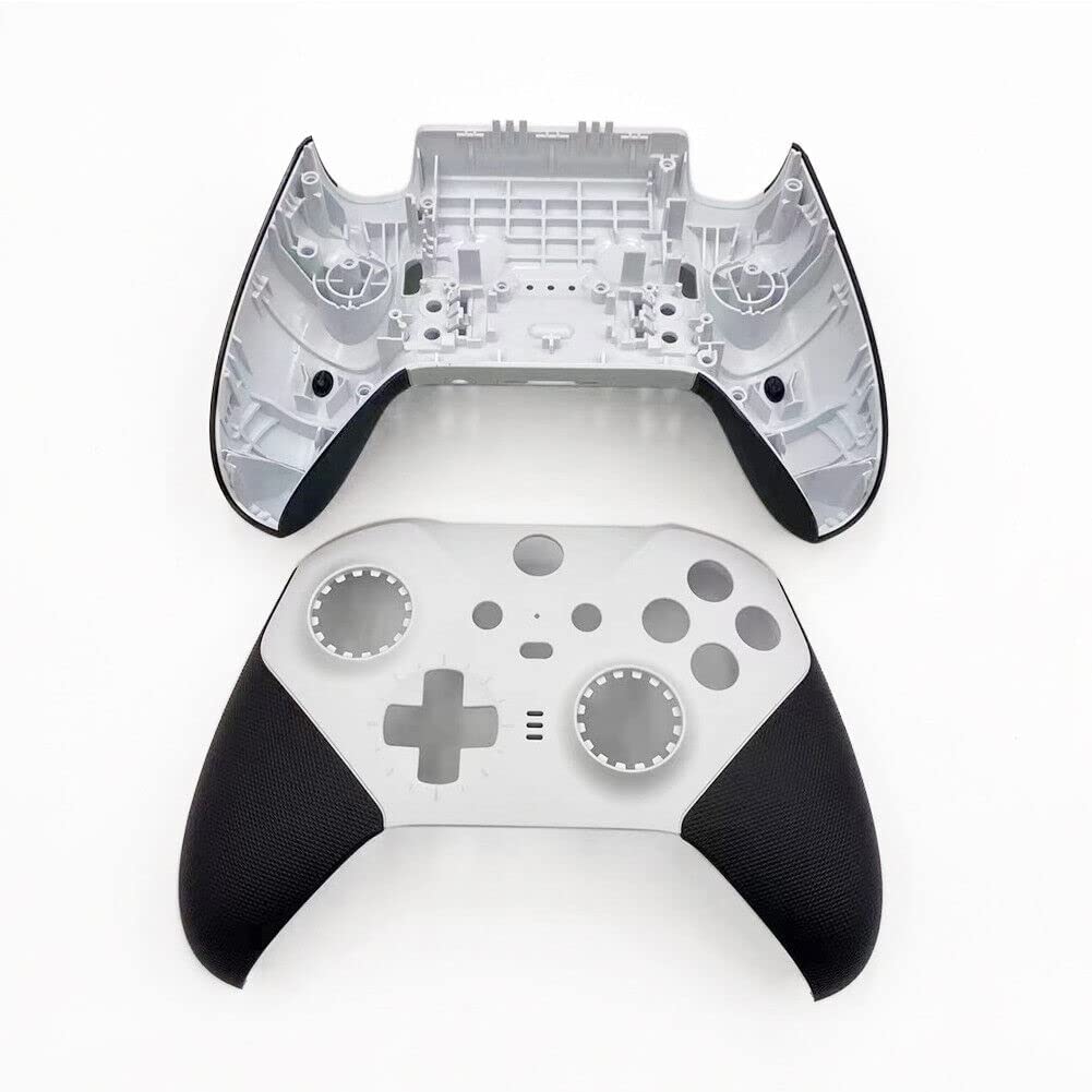 JMXLDS Replacement Front Housing Shell Cover Panel Faceplate Compatible with Xbox One Elite Series 2 Wireless Controller - White