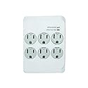 Master Electrician CT-044F 6 Outlet Surge Tap, White