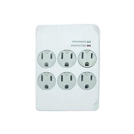 Master Electrician CT-044F 6 Outlet Surge Tap, White