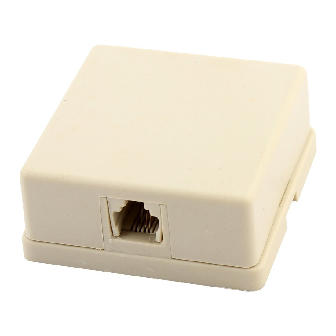 uxcell Phone Jack Surface Mount 3 Port Telephone Jack Box, 6P4C 1 to 3 RJ11 Female Socket Telephone Wall Plate Coupler Connector with Double Adhesive