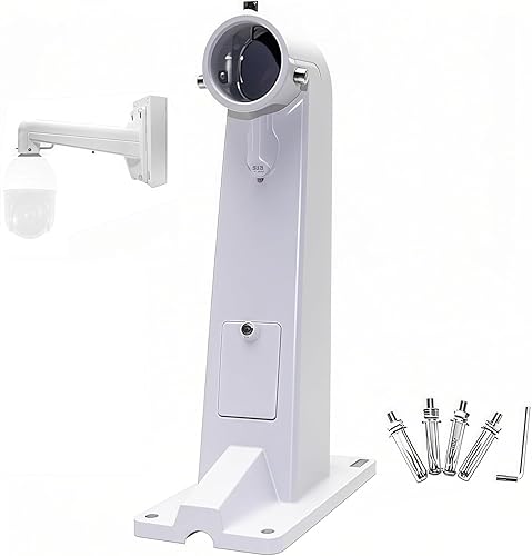 Heavy-Duty Aluminum Alloy Universal Wall Mount Bracket for Hikvision/Dahua/Axis PTZ Cameras - Indoor/Outdoor, Adjustable Angle, Corrosion-Resistant