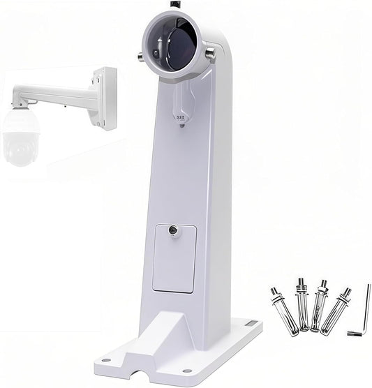 Heavy-Duty Aluminum Alloy Universal Wall Mount Bracket for Hikvision/Dahua/Axis PTZ Cameras - Indoor/Outdoor, Adjustable Angle, Corrosion-Resistant