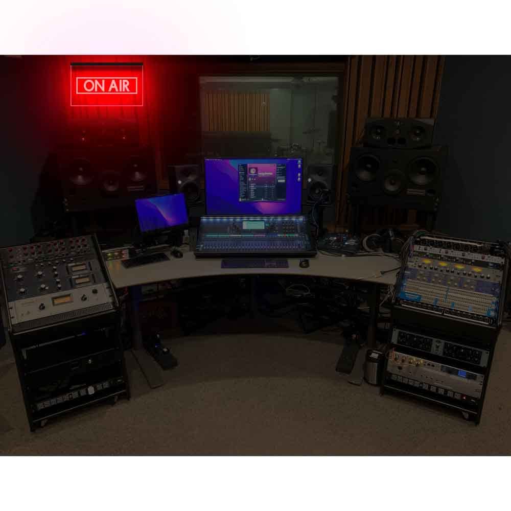 140017 On Air Recording Studio Music Media Room Display Decor LED Light Neon Sign (12" X 8", Red)