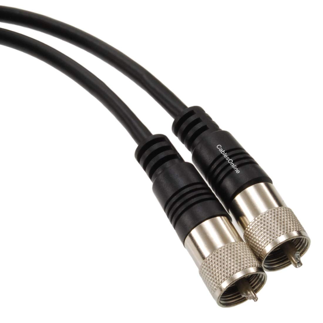 CablesOnline, 50ft RG8X UHF PL259 Male to UHF PL259 Male 50-Ohm Antenna Cable