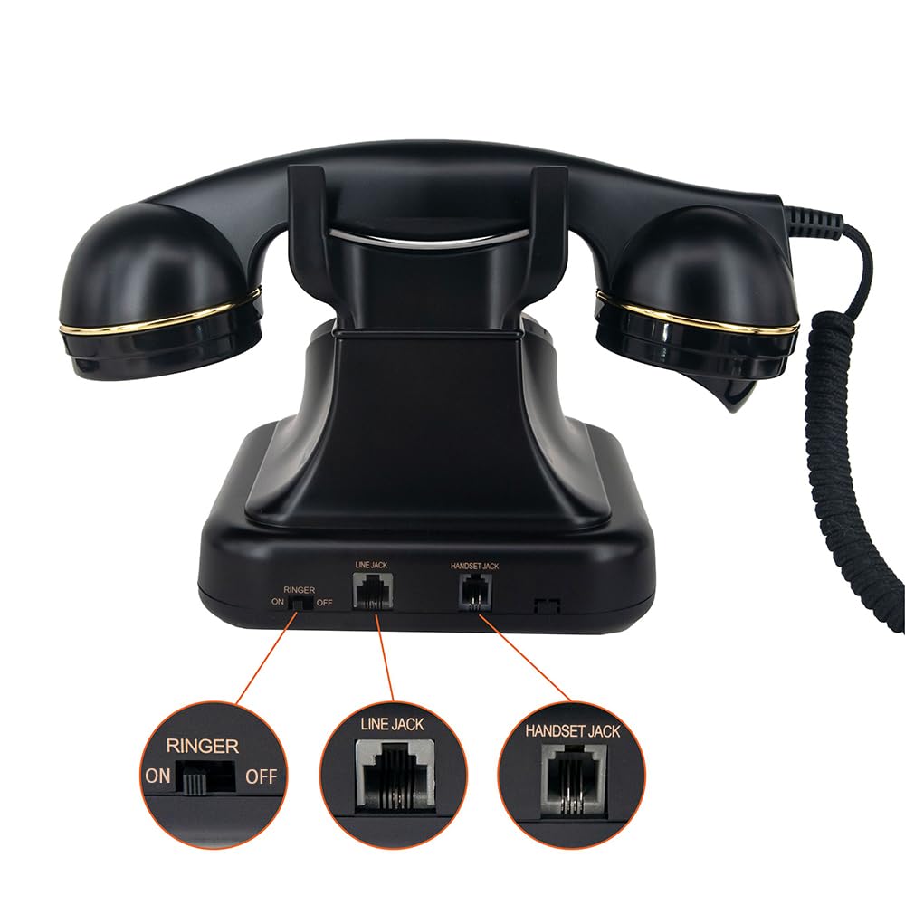 GHYTMTHOT Original Rotary Phone, Land Line Telephones for Home, Used for Home and Office Desk. (First Launched on Amazon)