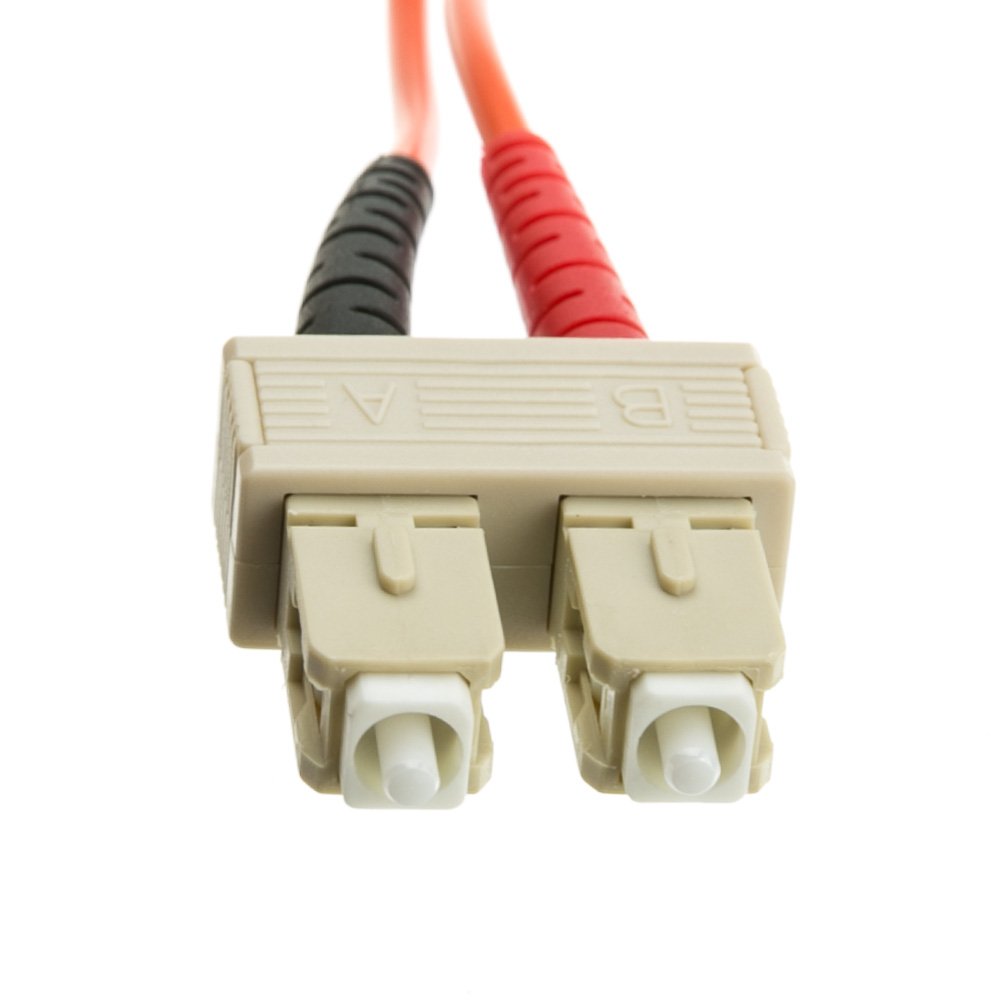 CableWholesale SC to SC OM2 Multimode Duplex Fiber Patch Cord, 15m/49.2ft