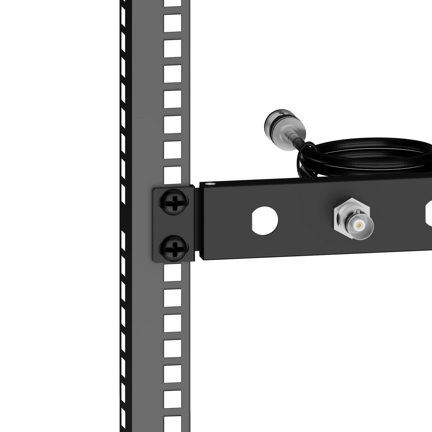 YQMRCZRF BNC Antenna Kit?19inch Antenna Re-Location Rack Mount Kit?Four BNC Connecting Cables 2FT?Compatible with Full-Rack Wireless Systems