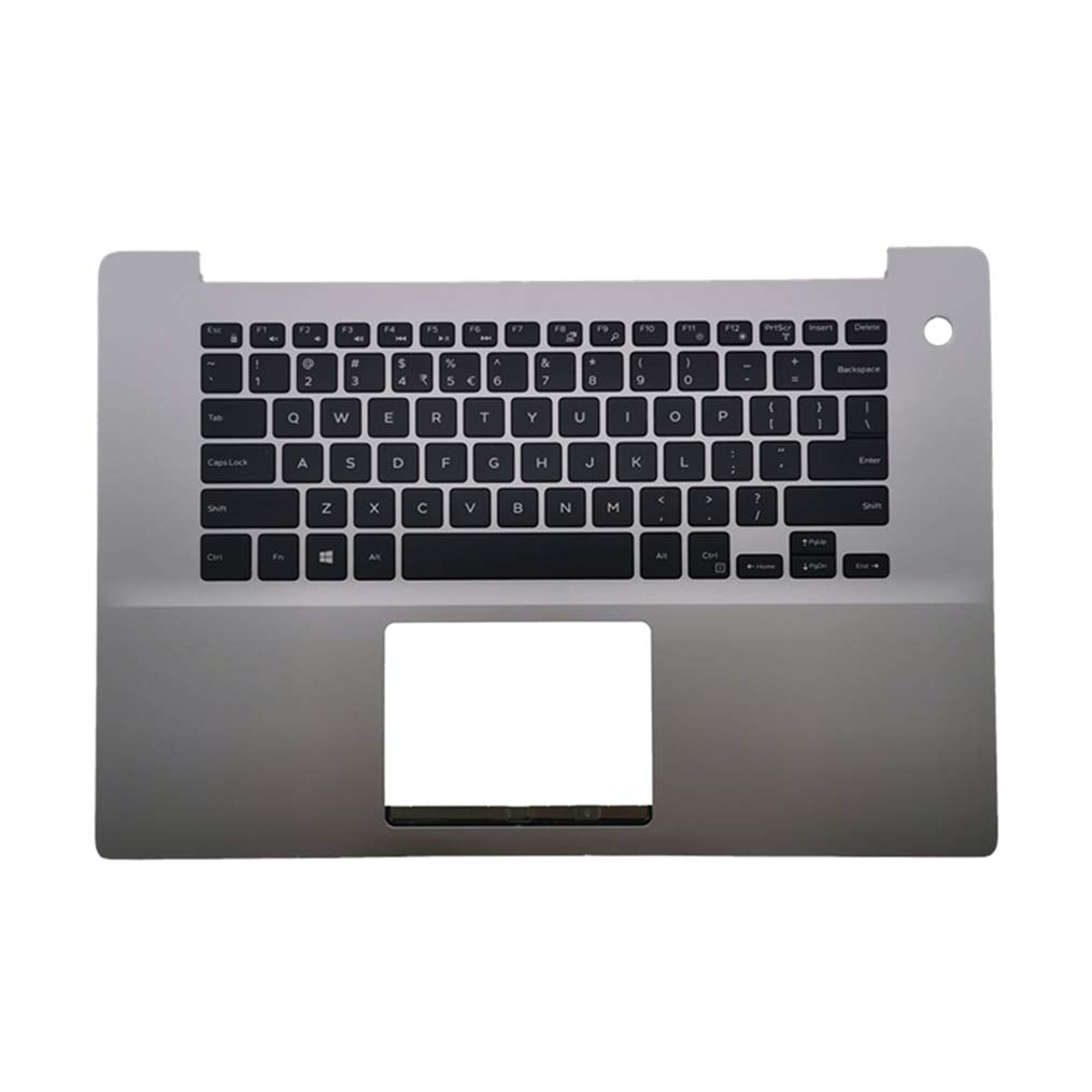Replacement for Dell 15 5580 5585 5588 Laptop Upper Case Palmrest Non-Backlit Keyboard Assembly Part K8HH4 0K8HH4 Top Cover Sliver