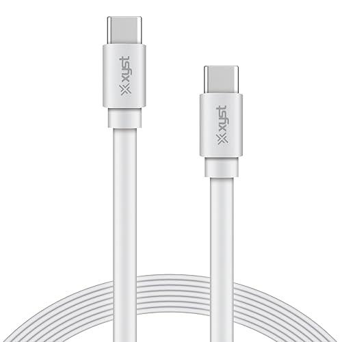 Xyst 4-Ft. Flat USB-C to USB-C Cable, White
