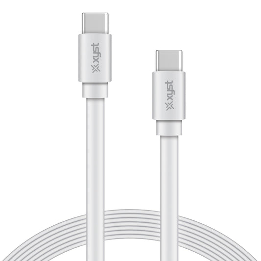 Xyst 4-Ft. Flat USB-C to USB-C Cable, White