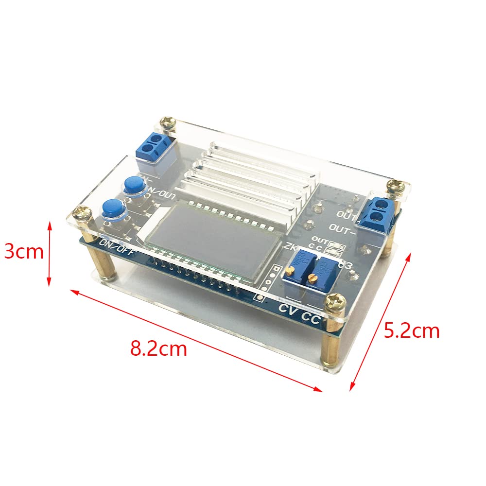 DC Buck Converter 12A 5.3V-32V to 1.2V-32V Adjustable Power Supply Module 5v 9v 12v 24V 30V 32V Step Down Voltage Regulator with LCD Display Volt…