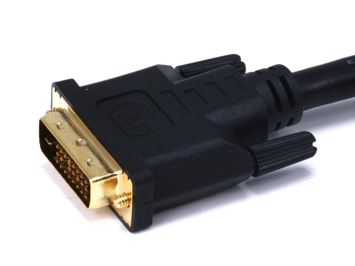 Monoprice Dual Link DVI-D Cable - CL2, Up to 2560x1600 Resolution, Up to 9.9 Gbps Speeds, 28AWG, 10 Feet, Black