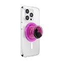 PopSockets Phone Grip for MagSafe, Magnetic Holder, Phone Stand, Hot Pink - Tidepool Lava Lamp Absinthe