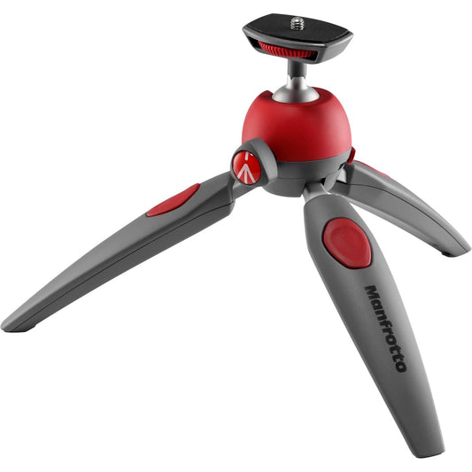 Manfrotto PIXI EVO 2-Section Mini Tripod, Red (MTPIXIEVO-RD)