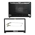 Laptop Replacement Case Compatible for Dell Inspiron 15 3567 3565 3576 0VJW69 06C63X LCD Top Back Cover Case and Front Bezel Cover and Hinges