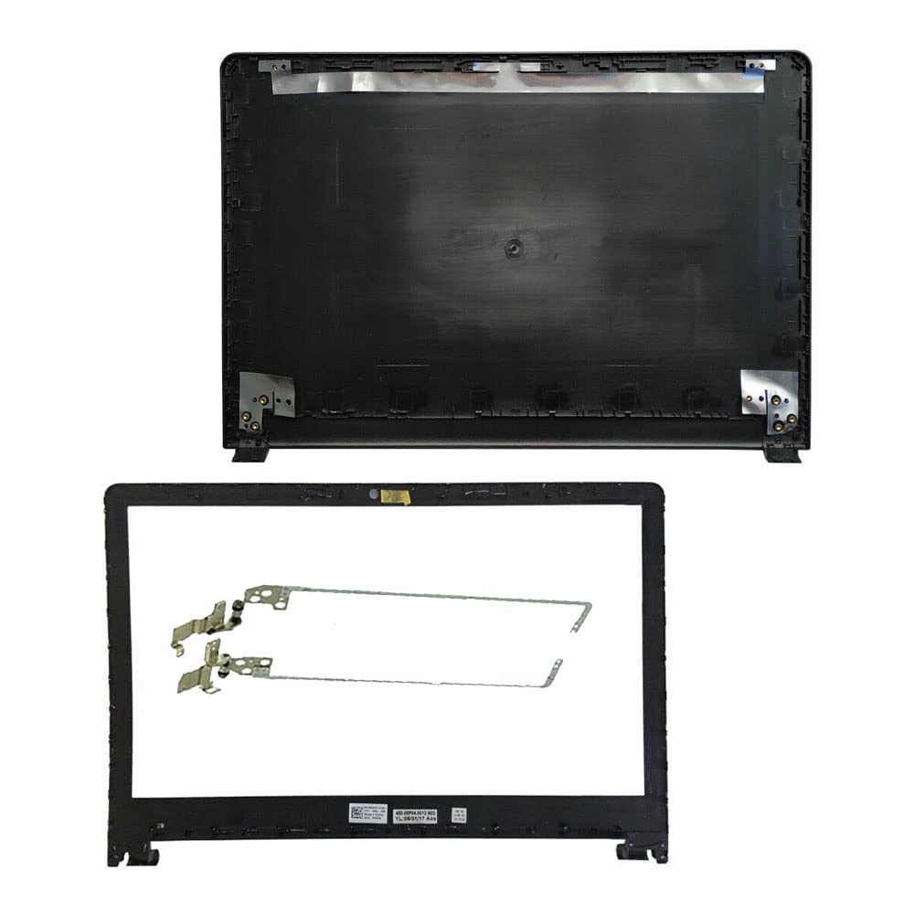Laptop Replacement Case Compatible for Dell Inspiron 15 3567 3565 3576 0VJW69 06C63X LCD Top Back Cover Case and Front Bezel Cover and Hinges