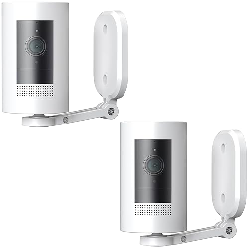 2 Pack Camera Wall Mount for Stick Up Cam 2nd & 3rd Gen,Also for Outdoor Cam Plus & Indoor Cam(1st Gen) Adjustable Ceiling Mount Perfect View Angle