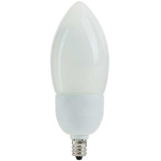 Sunlite SLC7/E/27K 7 Watt Chandelier Energy Star Certified CFL Light Bulb Candelabra Base Warm White