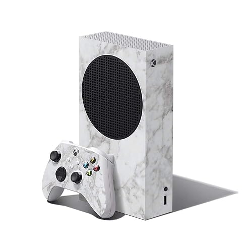 Mighty Skins Skin Compatible with Xbox Series S Bundle - Frost Marble Protective, Durable, and Unique Vinyl Decal wrap Cover Easy to Apply and Change
