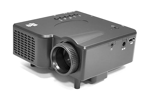 1080p Multimedia Gaming Mini Projector - Full HD Portable Video Cinema Home Theater Projector w/ Built-in Stereo Speaker, HDMI, USB, Adjustable