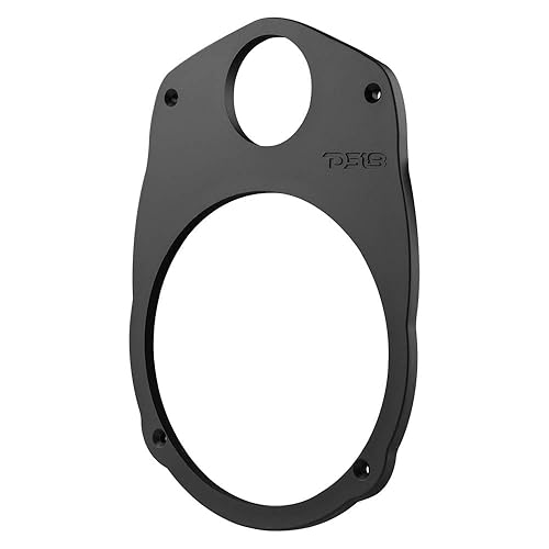 DS18 MP69 6x9 Speaker Adapter Plate | Converts Factory 6x9 Opening to 6.5 Inch Speaker + 1.38 Inch Tweeter | High Density ABS | No Cutting Required |