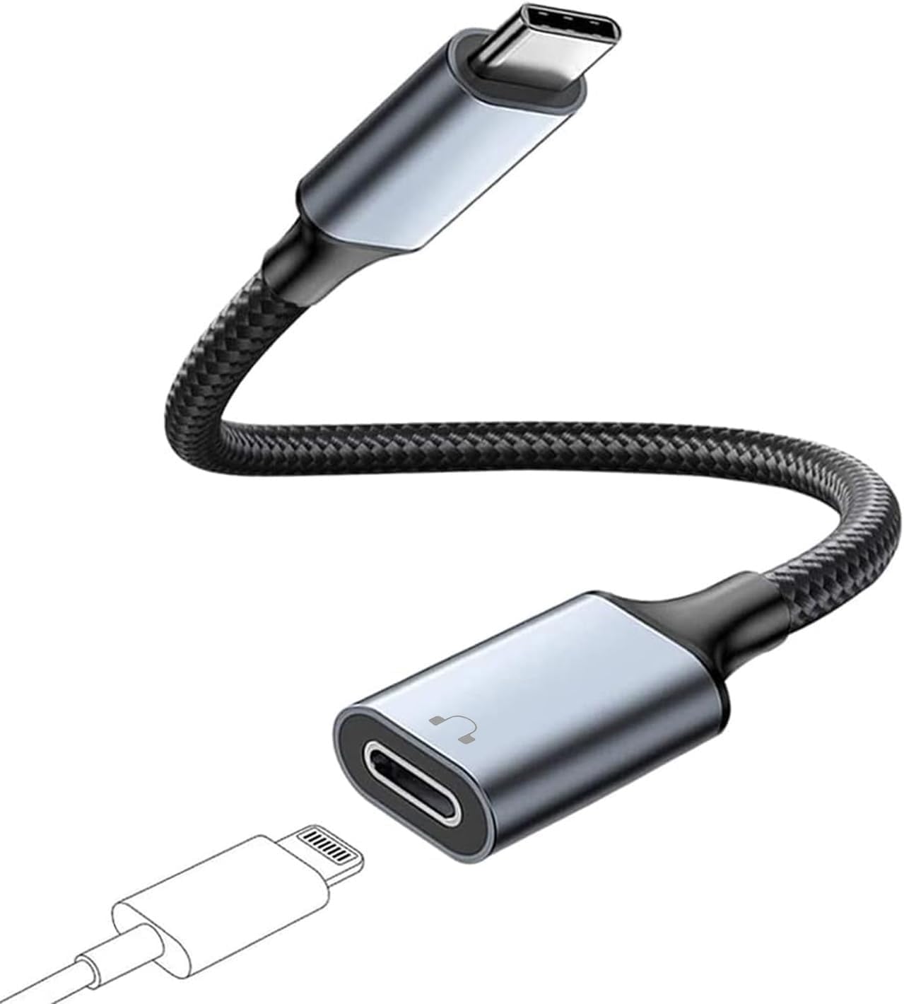 USB C to Lightning Audio Adapter Cable USB Type C Male to Lightning HiFi Audio Female Headphones Converter Fit with iPhone 16 15, iPad Pro/Air