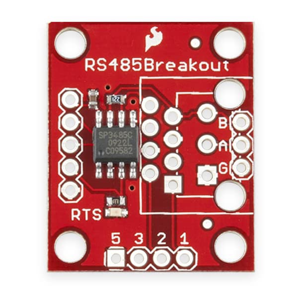 SparkFun Transceiver Breakout - RS-485 SP3485 Half-Duplex Transceiver Operates from a Single +3.3V Supply, Interoperable with +5.0V Logic