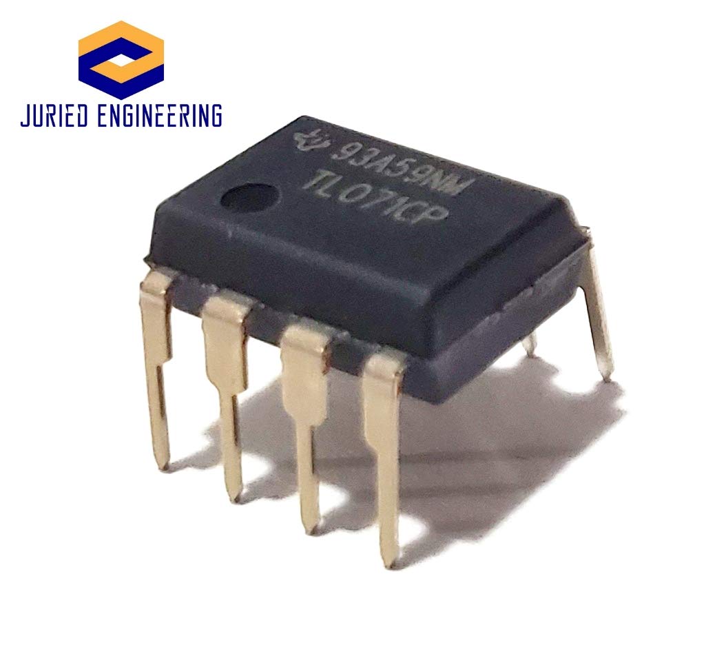 Juried Engineering TL071CP TL071 Low-Noise JFET-Input Operational Amplifier Op Amp Breadboard-Friendly IC DIP-8 (Pack of 5)