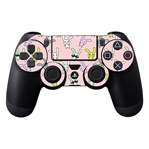 MightySkins Skin Compatible with Sony PS4 Controller - Bunny Bunches | Protective, Durable, and Unique Vinyl Decal wrap Cover | Easy to Apply, Remove