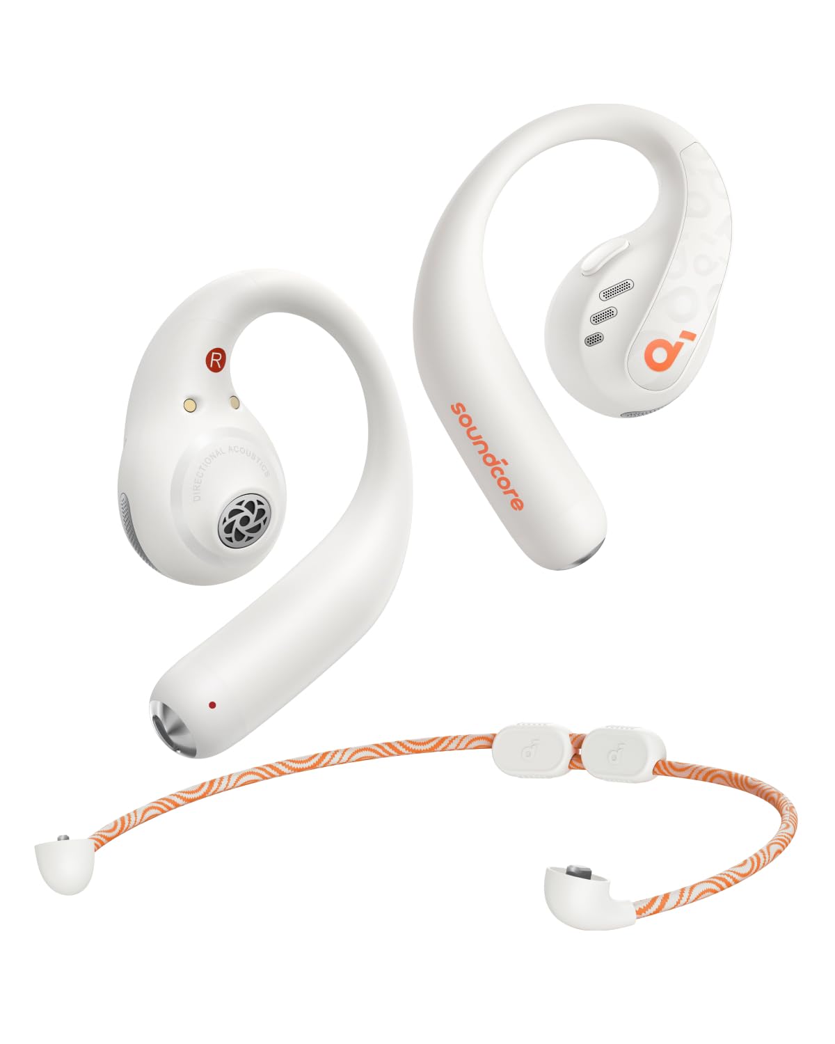Soundcore by Anker AeroFit Pro Open-Ear Headphones, Ultra Comfort, Secure Fit, Ergonomic Design, Rich Sound with LDAC, Bluetooth 5.3, IPX5