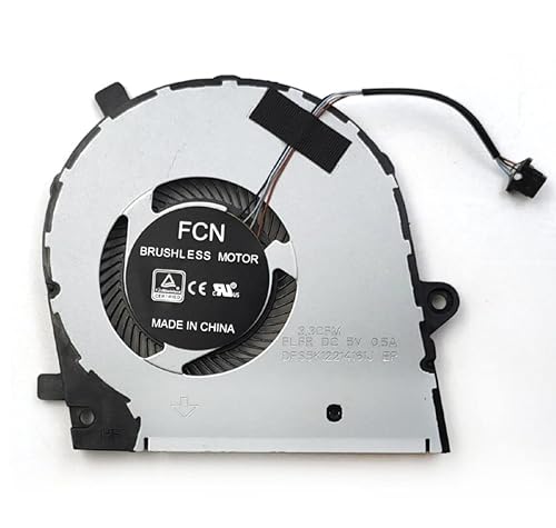 Fleshy Leaf CPU Cooling Fan Replacement for Dell Vostro 5391 5390 Inspiron 7391 Latitude 3301 Series (NOT fit for Inspiron 13 7391 2-in-1) TCV60