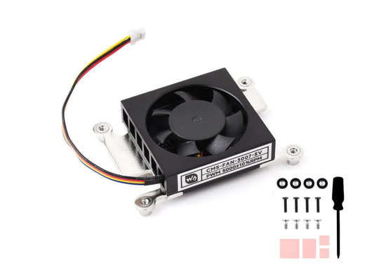 Waveshare Raspberry Pi CM5 Cooling Fan, 500010% RPM, 5V, 54x39x13mm, Desktop/Radiator Compatible
